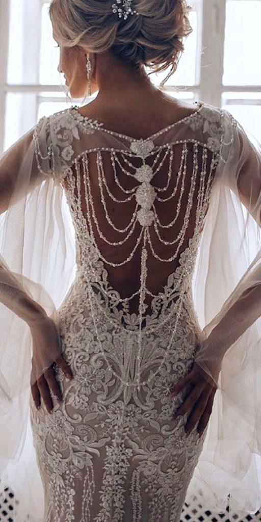  vintage wedding dresses back jeweled pollardi
