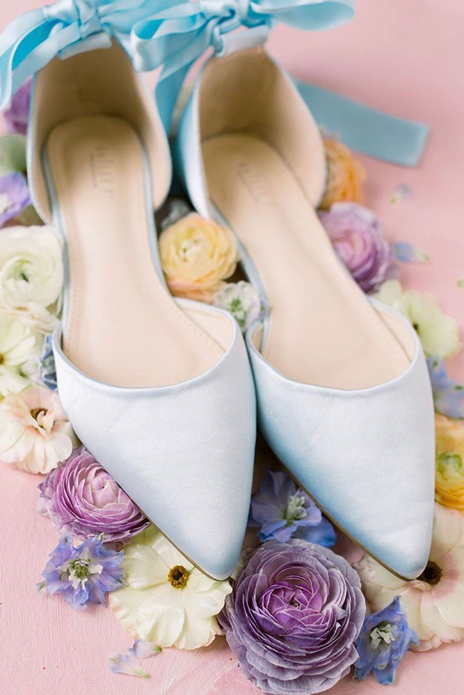 flat wedding shoes blue simple comfortable shop.kaileep