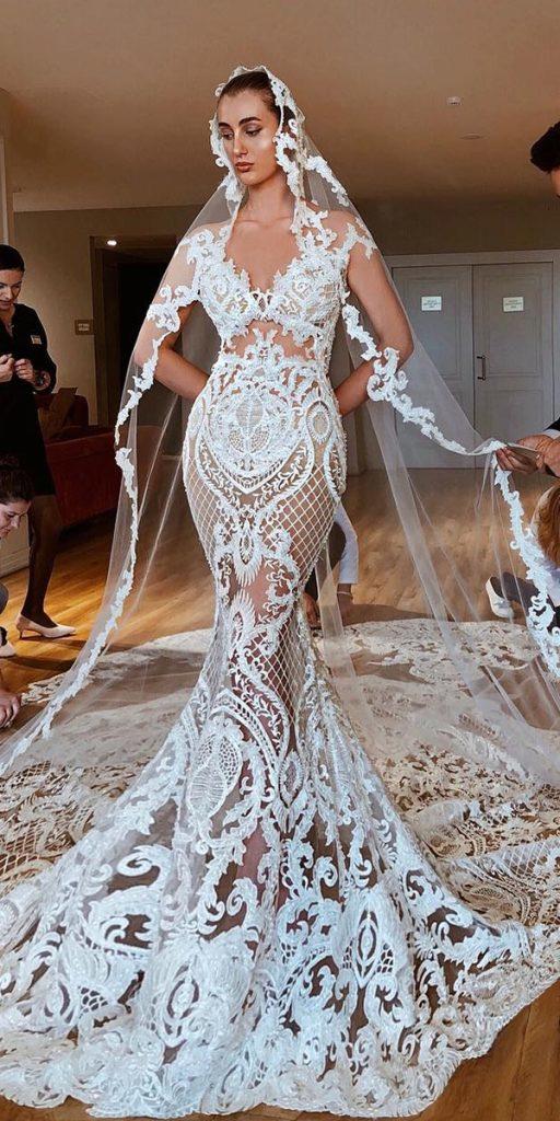  unique lace wedding dresses sexy trumpet valdrinsahitiofficial