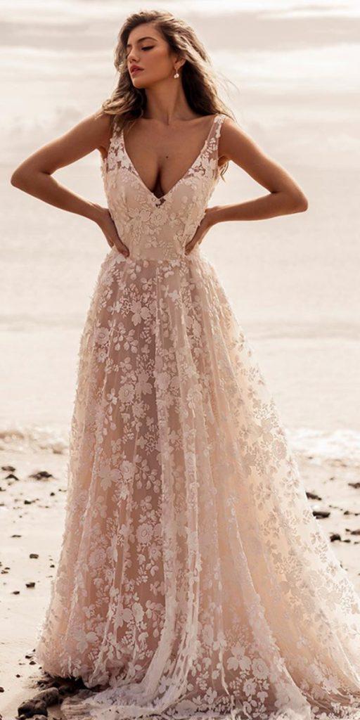 beach wedding dresses 2020