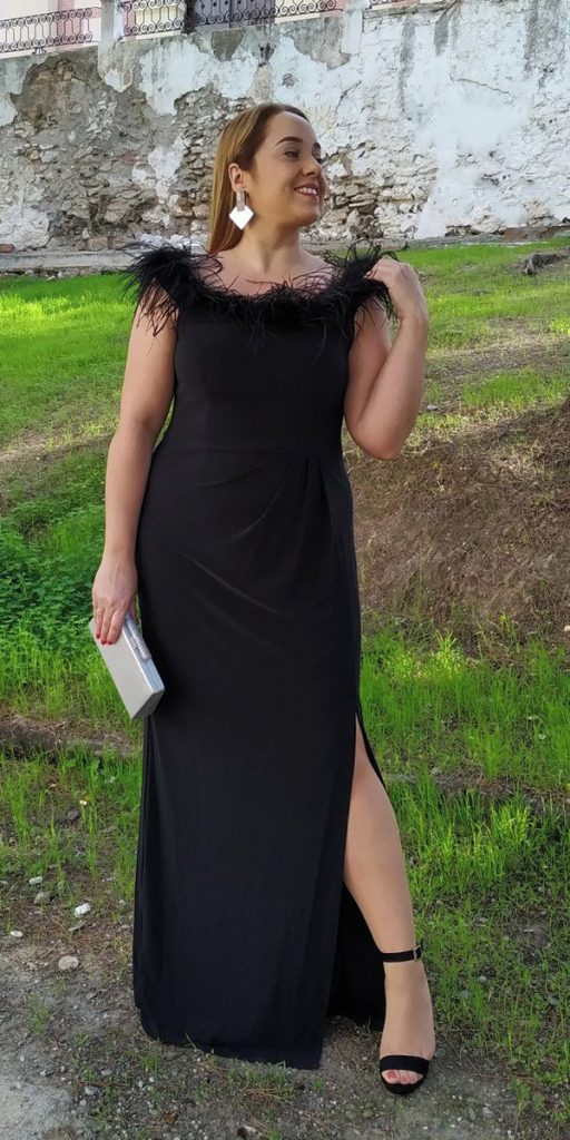 black plus size wedding guest dresses long simple country alex evening