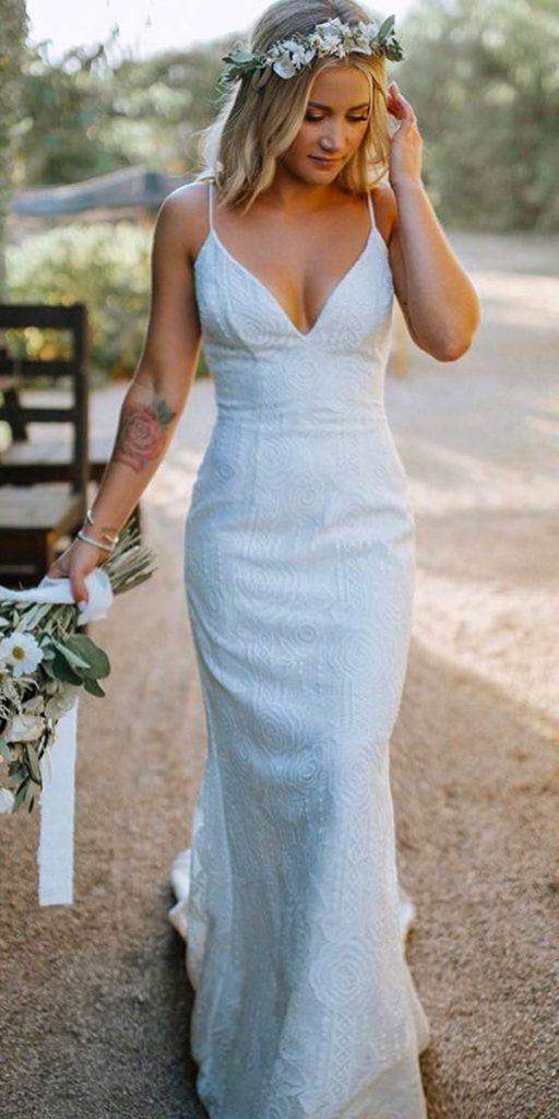 hawaiian wedding dresses sheath with spaghetti straps country the arroyos