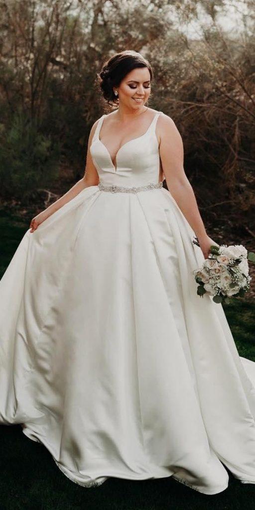 plus size ball gowns wedding dresses simple sweetheart neckline sleveless maggiesotterodesign