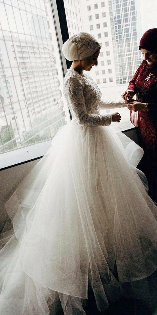 plus size ball gowns wedding dresses with long sleeves vintage top tulle skirt casablancabridal