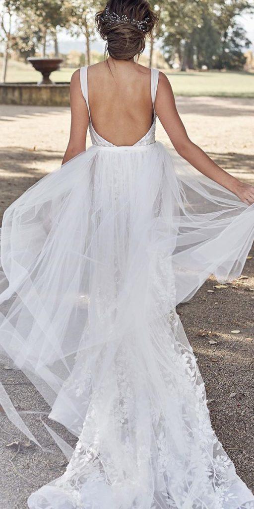 beach destination wedding dresses a line backless with straps country annacampbellbridal
