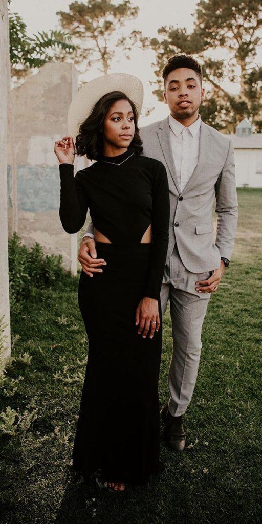 black wedding dresses sheath with long sleeves simple country bellaleighphotography