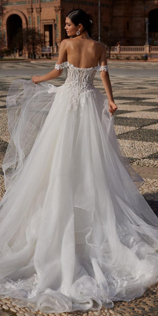 Off Shoulder Princess Wedding Dresses - June Bridals
