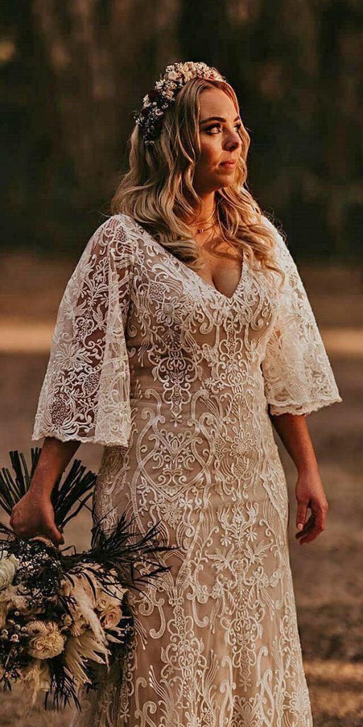 21 Amazing Boho Wedding Dresses With Sleeves Wedding Dresses Guide