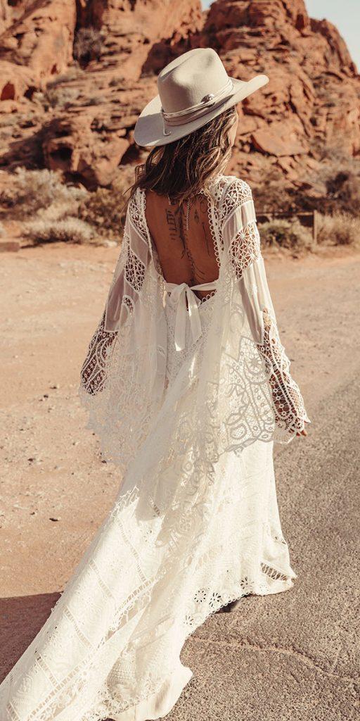 21 Amazing Boho Wedding Dresses With Sleeves Wedding Dresses Guide 8013