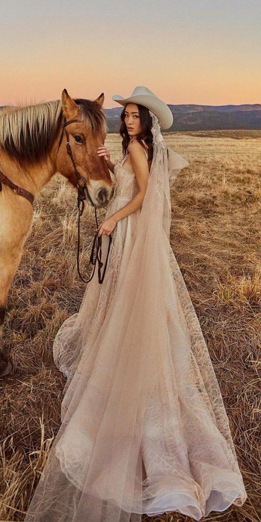 ivory wedding dresses boho a line lace tara_lauren