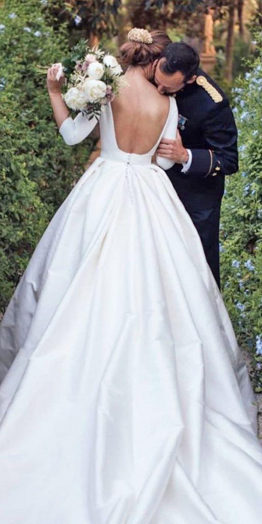 simple wedding dresses with sleeves ball gown with long sleeves low back country rubenhernandezcostura