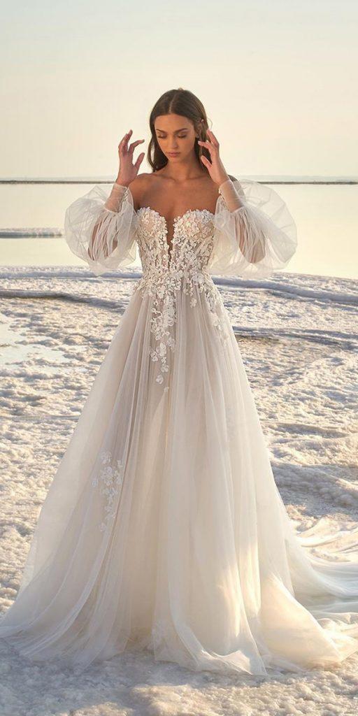 summer wedding dresses a line sweetheart strapless with detached sleeves leegrebenau