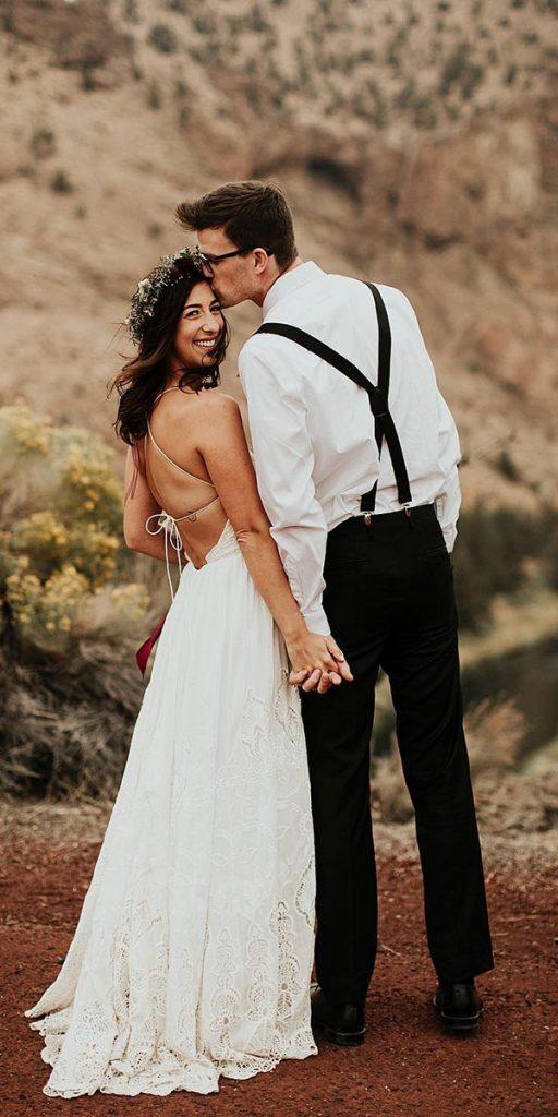 hawaiian wedding dresses a line backless with lace for summer victoriacarlsonphoto