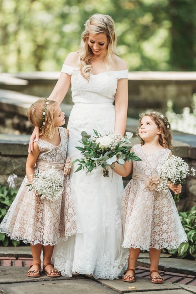 lace flower girl dresses beige sleeveless rustic country regovich imaging company