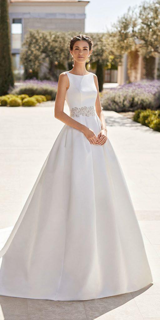modest wedding dresses ball gown sleveless rosa clara