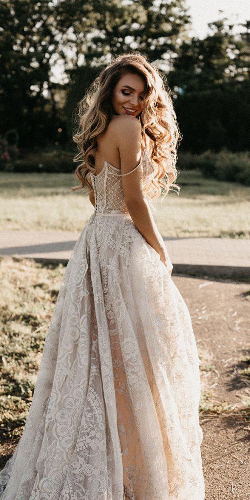 lace boho wedding dresses a line country rara avis