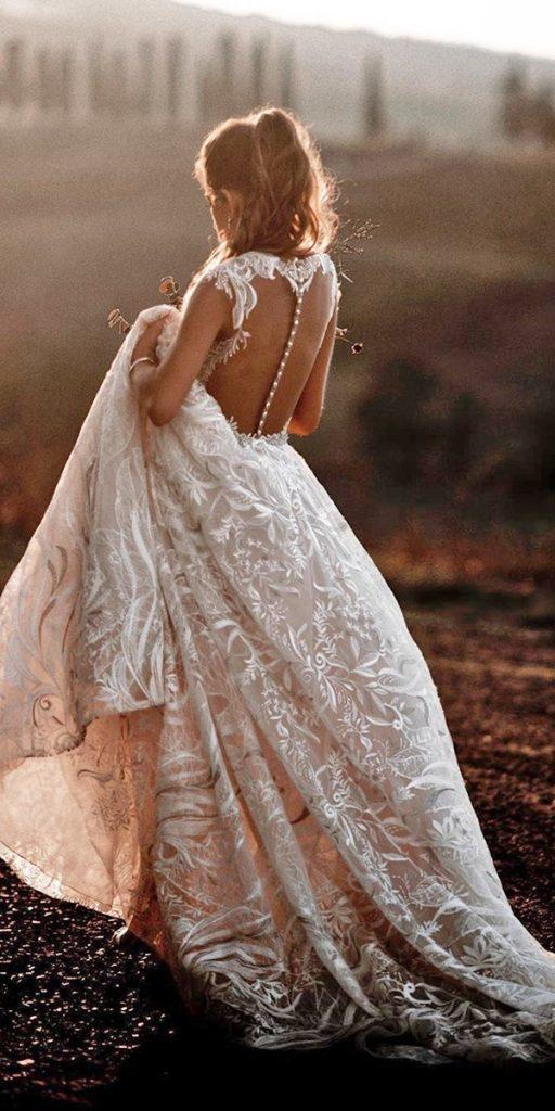 lace bridal gowns illusion back country romantic tali photography