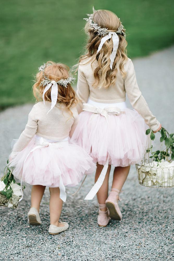 tutu flower girl dresses pink tulle skirt with bow studio 1208