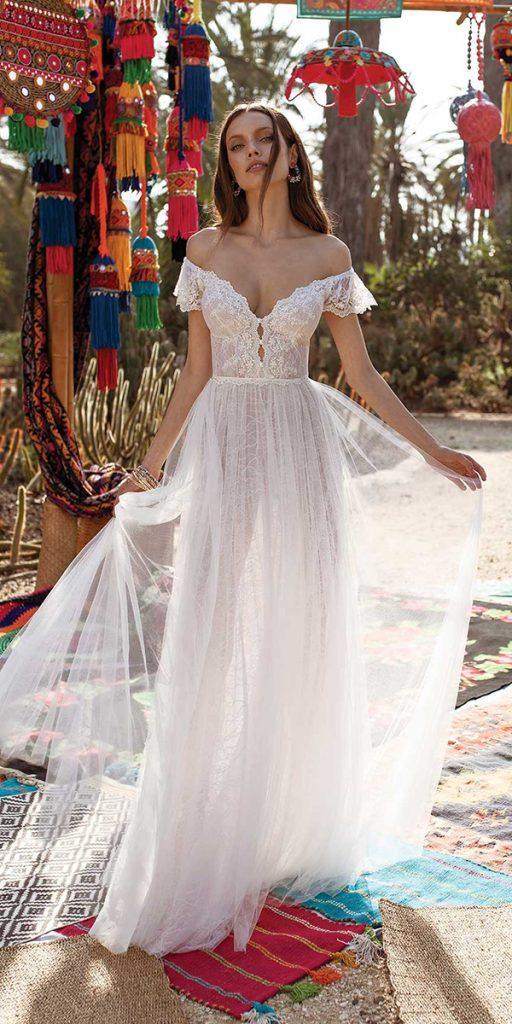 barnyard wedding dresses off the shoulder sweetheart lace asafdadus