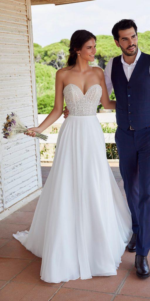 Sophisticated Silk Wedding Gown | Martina Liana Wedding 