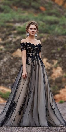 Black Wedding Dresses That Will Strike Your Fancy