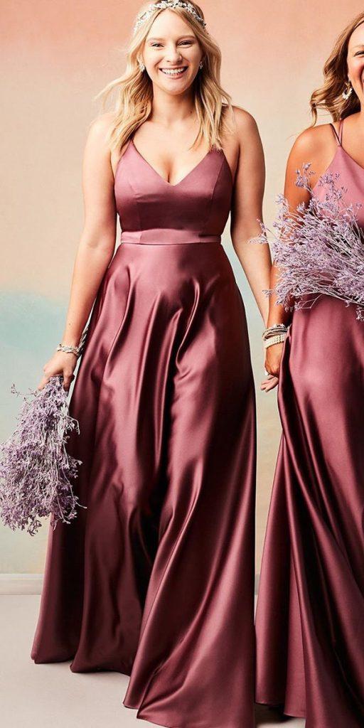 cheap bridesmaid dresses long burgundy simple rustic under 160 davidsbridal