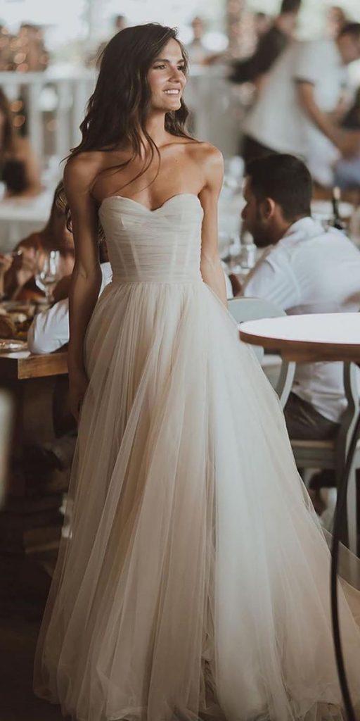 princess wedding dresses a line sweetheart strapless neckline blush galialahav