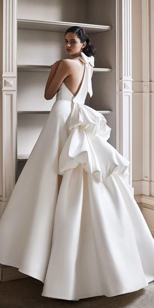 top wedding dresses princess low back simple bow viktor rolf