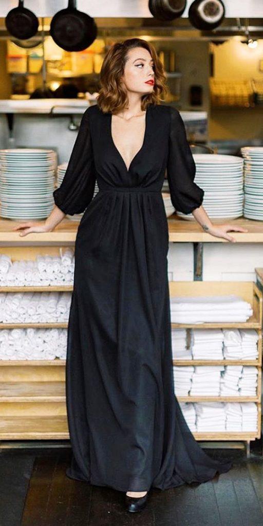 33 Beautiful Black Wedding Dresses That Will Strike Your Fancy