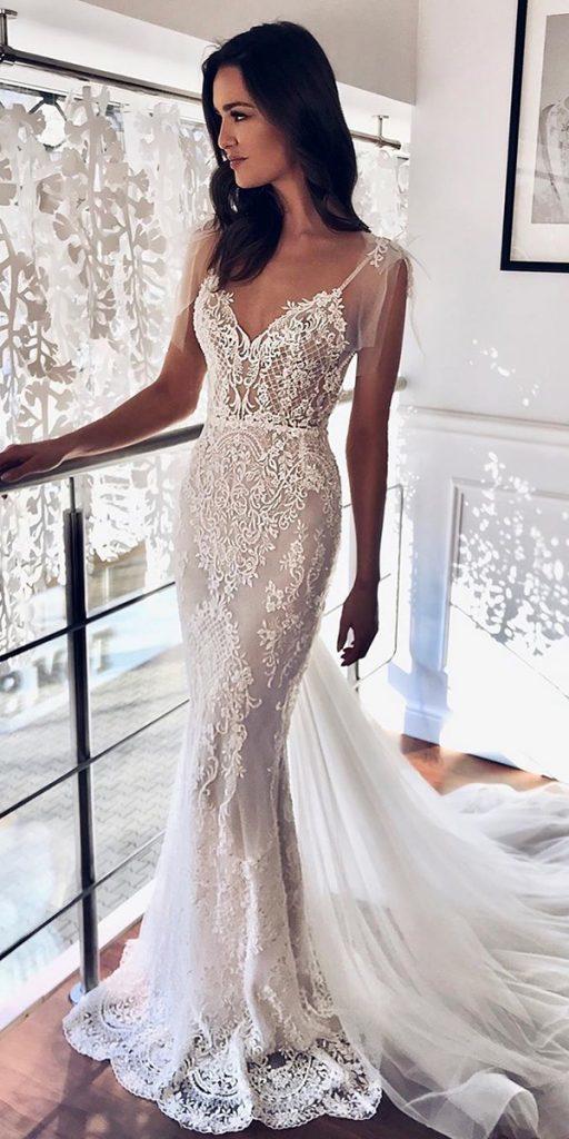 lace beach wedding dresses with spaghetti straps lace sexy beah tomsebastien