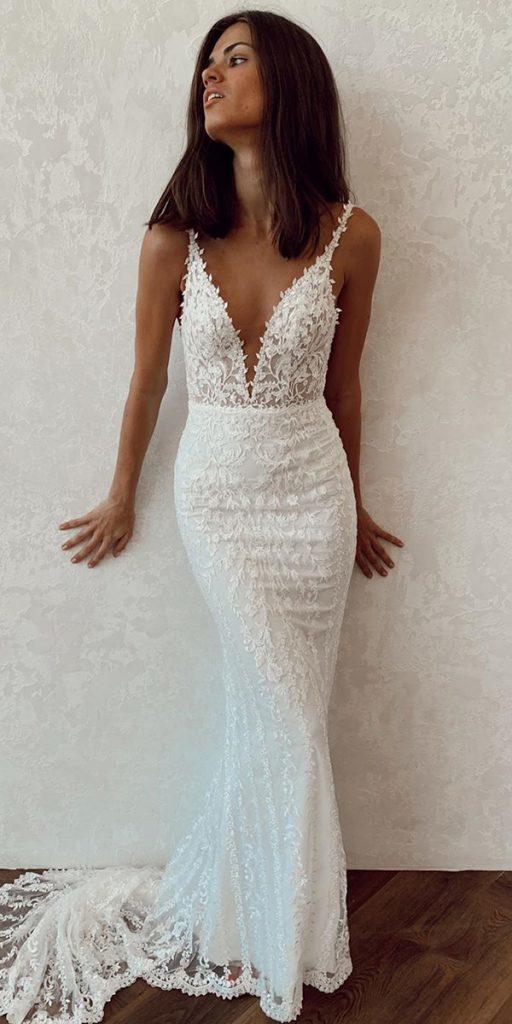 lace beach wedding dresses with straps sheath sexy beach madewithlovebridal