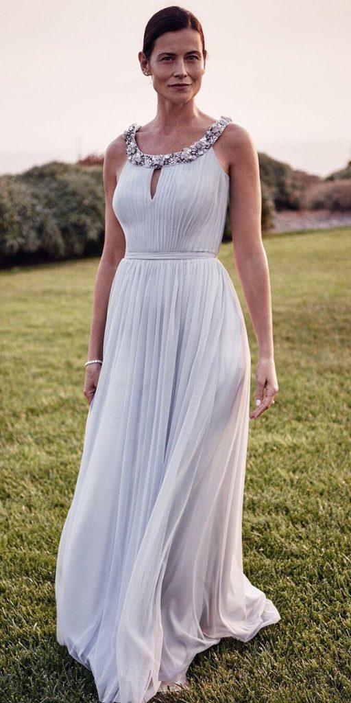long mother of the bride dresses halter neckline country davids bridal