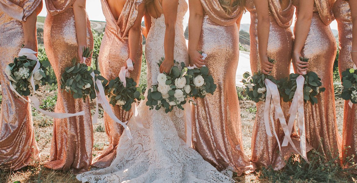 sequin bridesmaid dresses Carlee Tatum