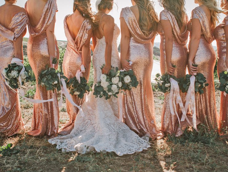 sequin bridesmaid dresses Carlee Tatum