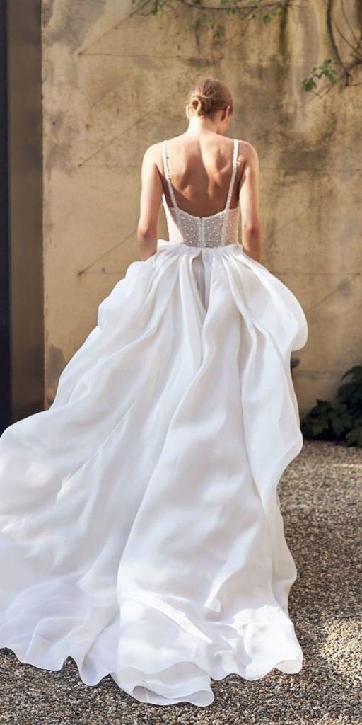 simple wedding dresses a line with straps low back marianahardwick