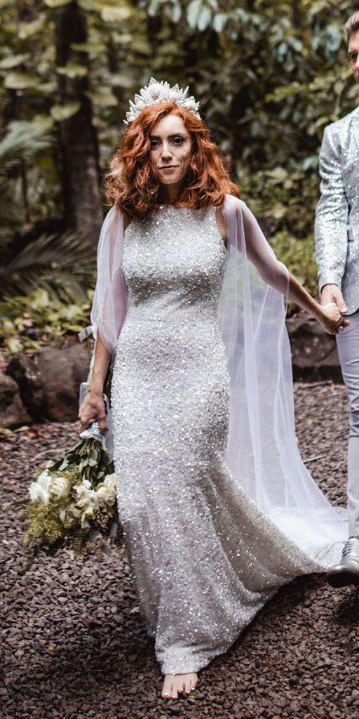 vintage wedding dresses 1920s sheath silver sequins juliann cheryl