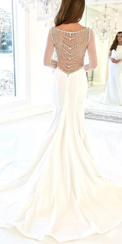 vintage wedding dresses 1920s trumpet beaded back winniecouture