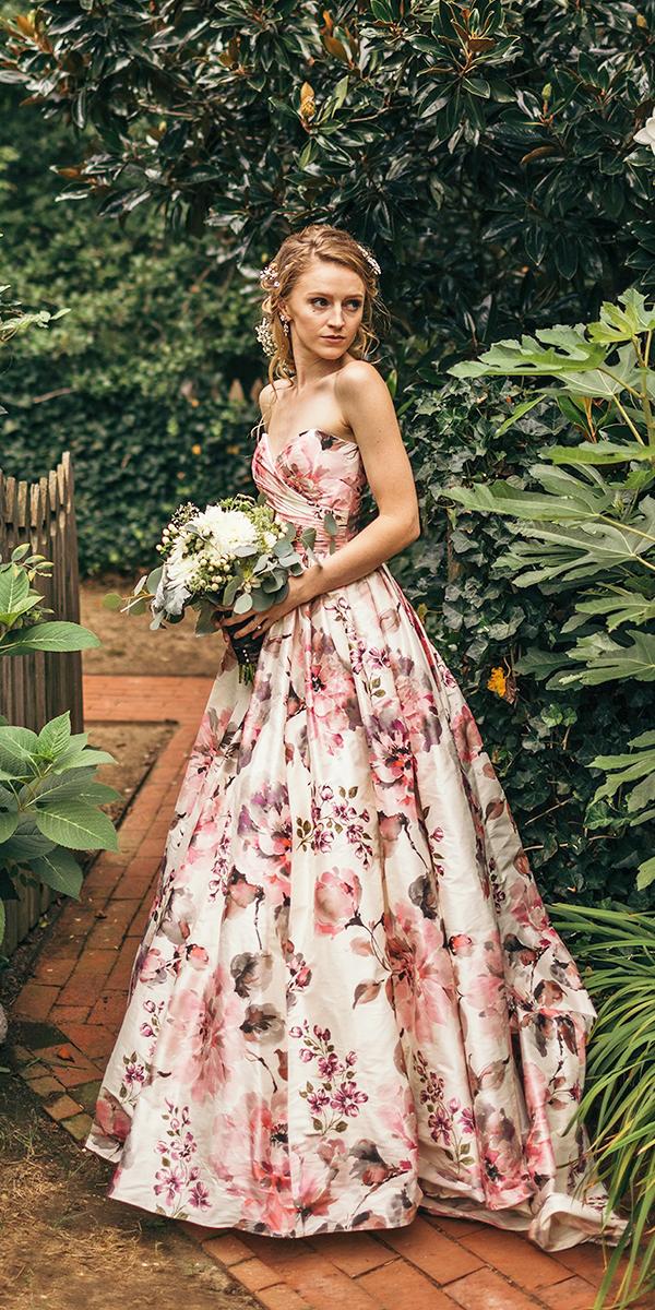 Floral Wedding Dresses For Your Magic Party Wedding Dresses Guide