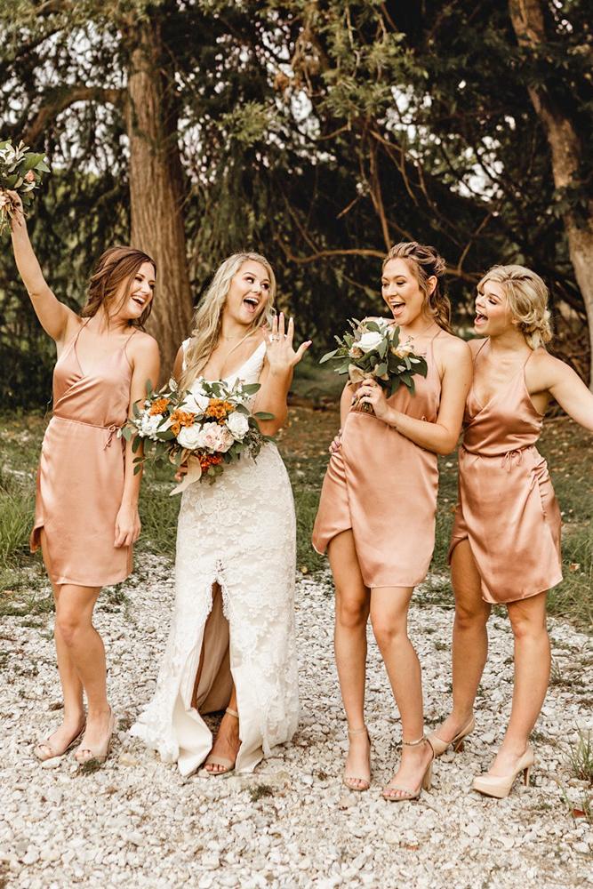 short bridesmaids dresses with spaghetti straps rustic beach simple simplybreezy