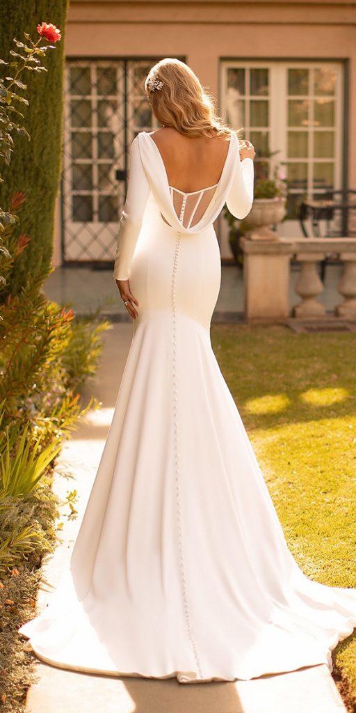 Simple Silk Wedding Dress