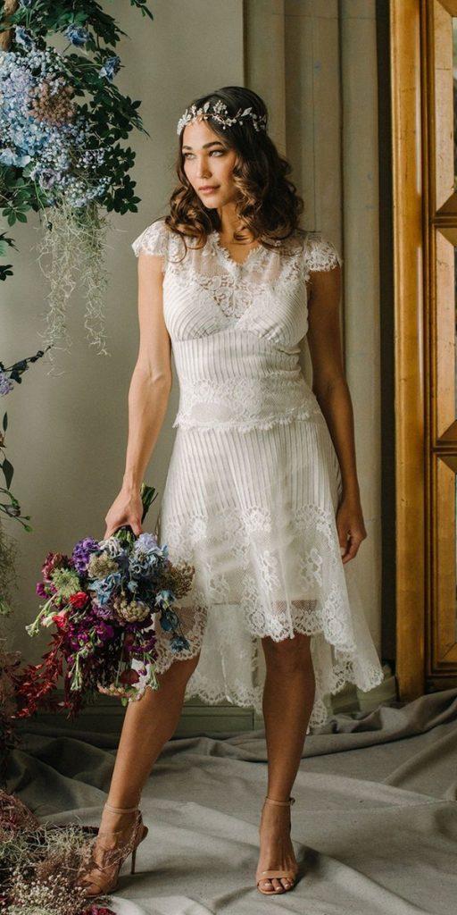 vintage wedding dresses knee length lace country rustic clairepettibone