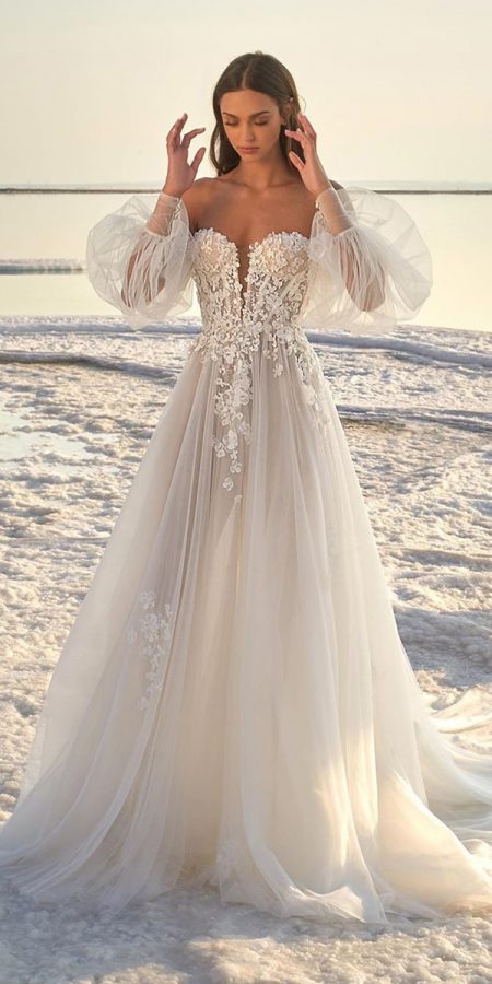 Custom Made Boho Lace Boho Lace Wedding Dress For Summer Beach Weddings...