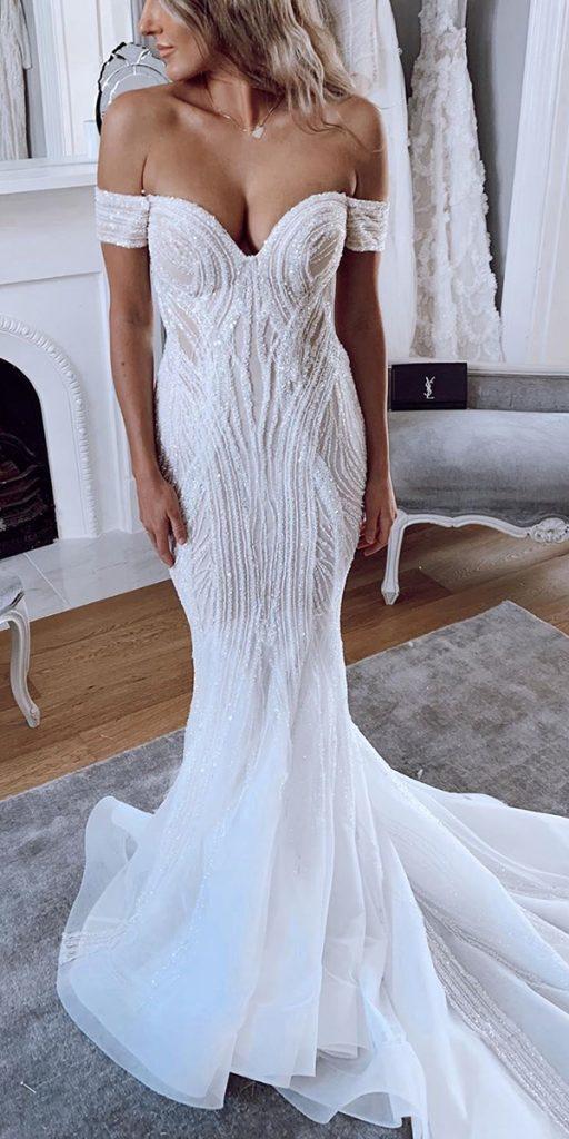 sweetheartmermaid wedding dresses of the shoulder strapless neckline with train pallascouture