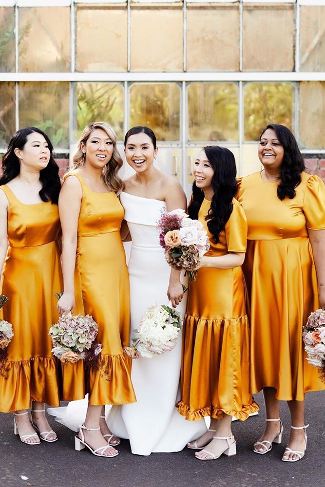 15 Yellow Bridesmaid Dresses For Bright Celebration | Wedding Dresses Guide