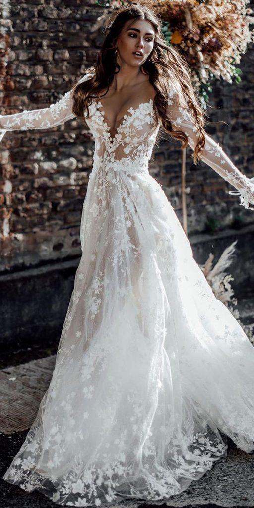 Boho Wedding Dresses With Sleeves: 27 Free-Spirited Styles