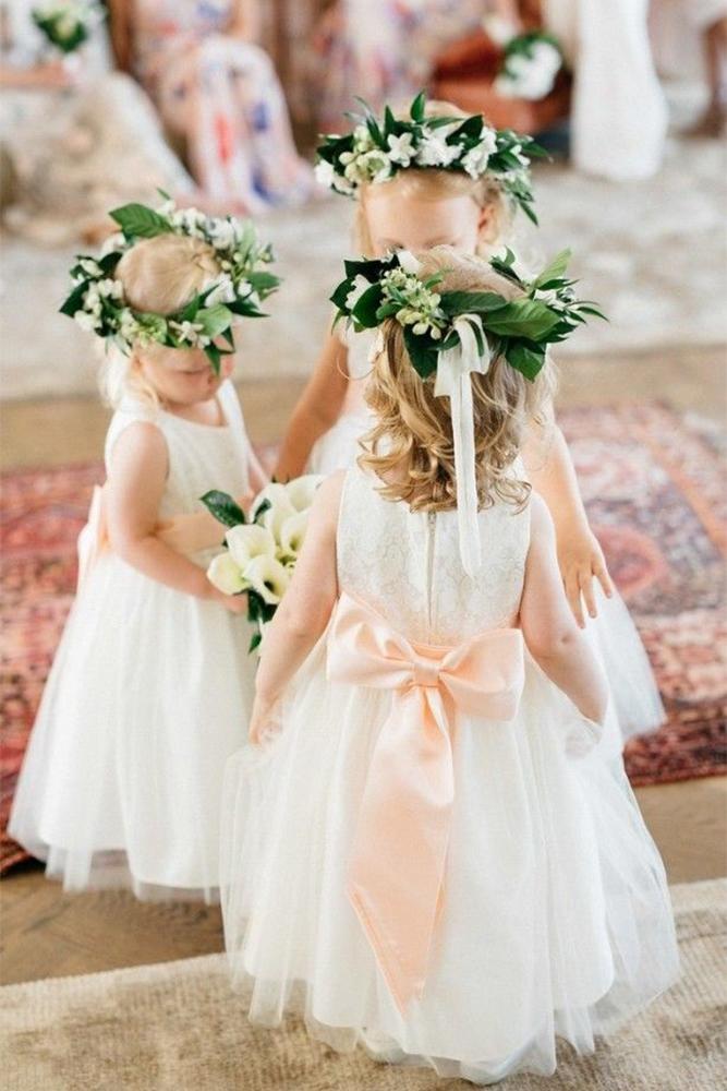 country flower girl dresses with bows bohemian kate holsten