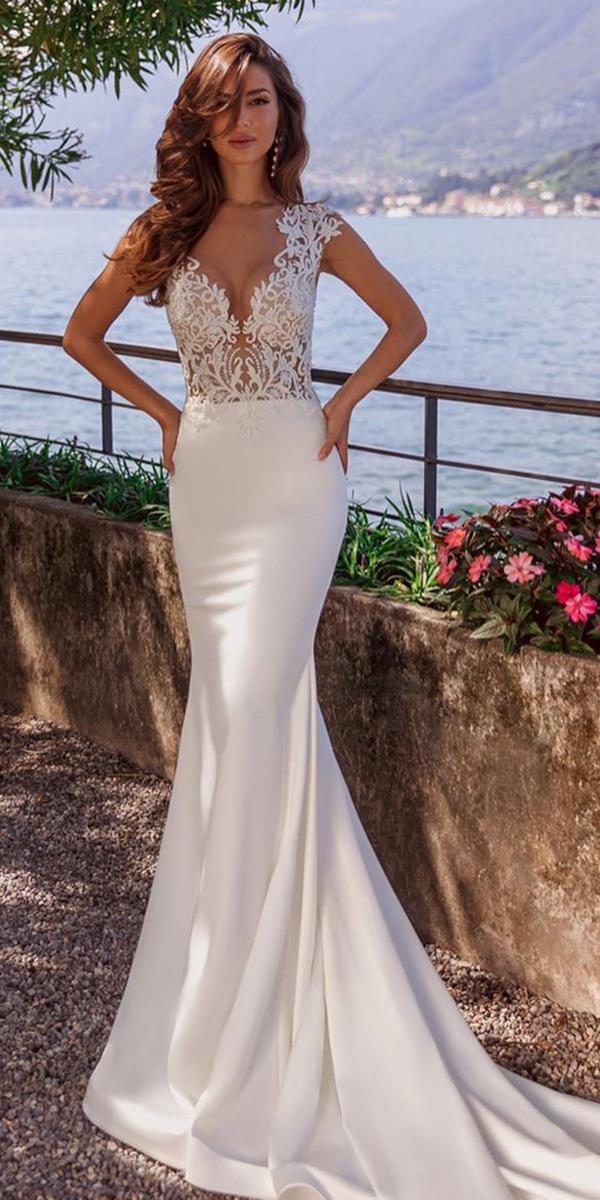 18 Satin Mermaid Wedding Dresses For Extraordinary Brides Wedding Dresses Guide