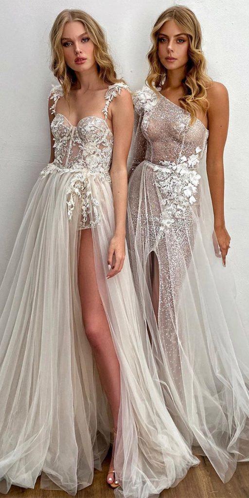 beach destination wedding dresses a line flowy lace berta