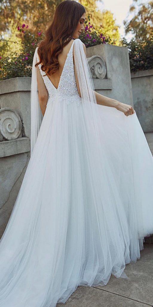 country wedding dresses a line v back with train simple jennyyoonyc
