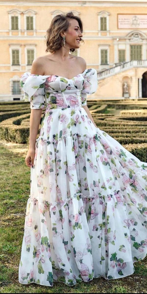 Floral Wedding Dresses For Your Magic Party Wedding Dresses Guide